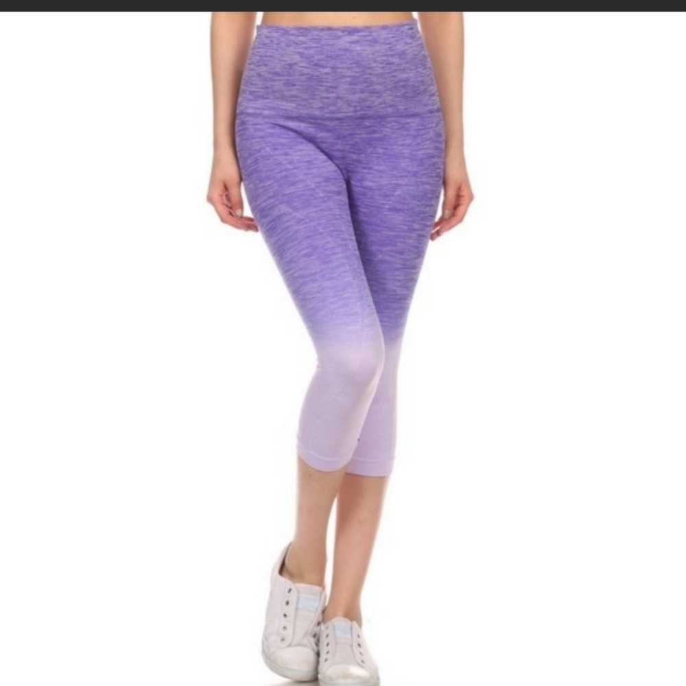 NEW- High Waist OmbreCapri  Leggings